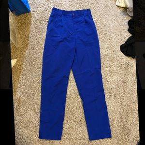 American apparel royal blue paper bag pants